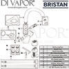 Bristan Montreal Easyfit Sink Mixer Kitchen Tap Spares